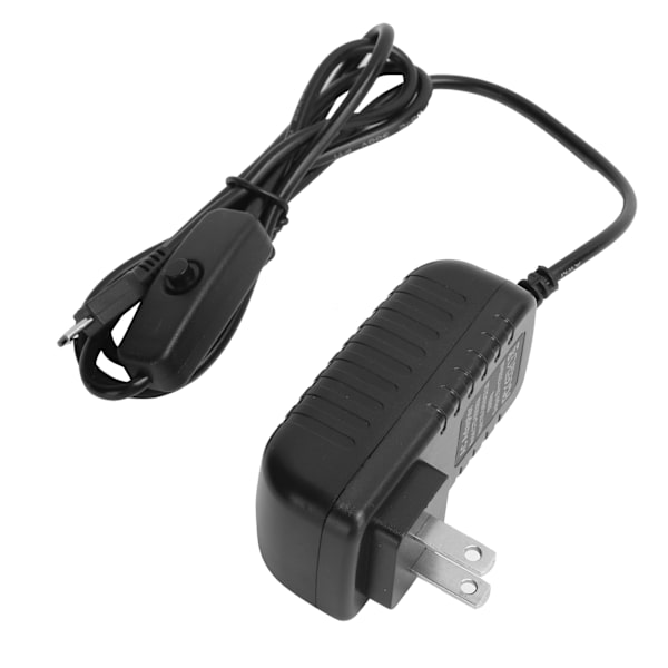 Raspberry Pi Strømforsyning 5V 3A med integreret strømbryderknap - US-stik