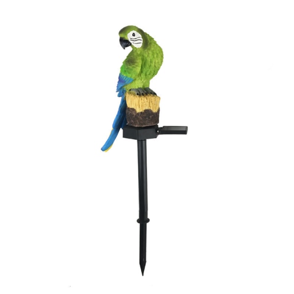 Solar Parrot Garden Light LED utomhus gräsmatta Ornament Powered Lamp