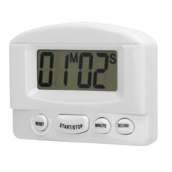Høj Køkken Timer Magnetisk Multipurpose Digitalt Ur Hvid