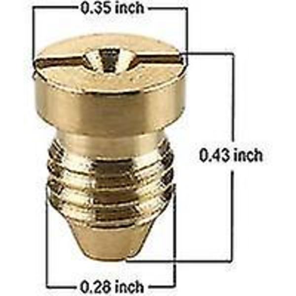 Sæt med 4 1,1 mm messingskumkanondyser og 4 x snekanonskumfiltre