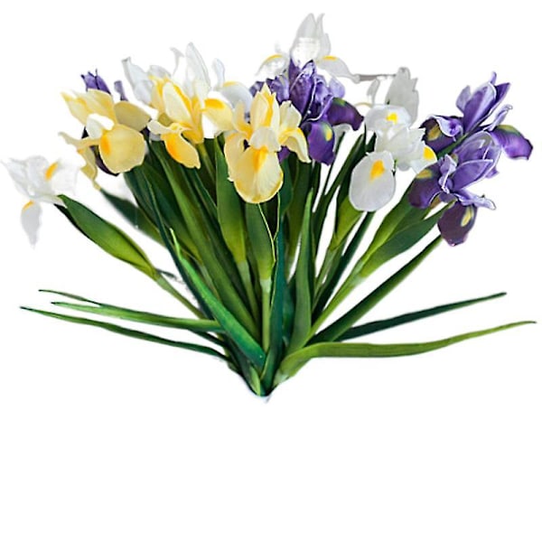 Imitasjon blomst irske ornamenter Pu Feel irsk iris kunstig falsk blomst bryllup dekorasjon blomst hjem Purple