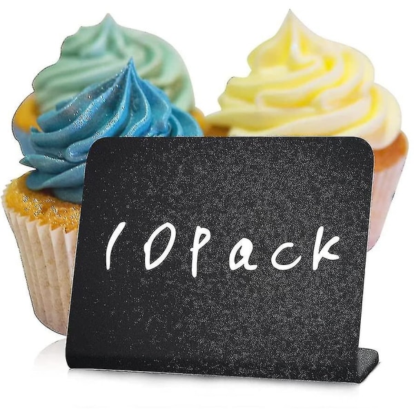 10 Pack Mini Chalkboard Signs 10x7.5cm For Food - Buffet - Tables - Small