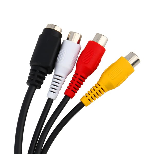 PC Bærbar VGA SVGA til S-Video 3 RCA AV TV Adapter Konverterer Kabel