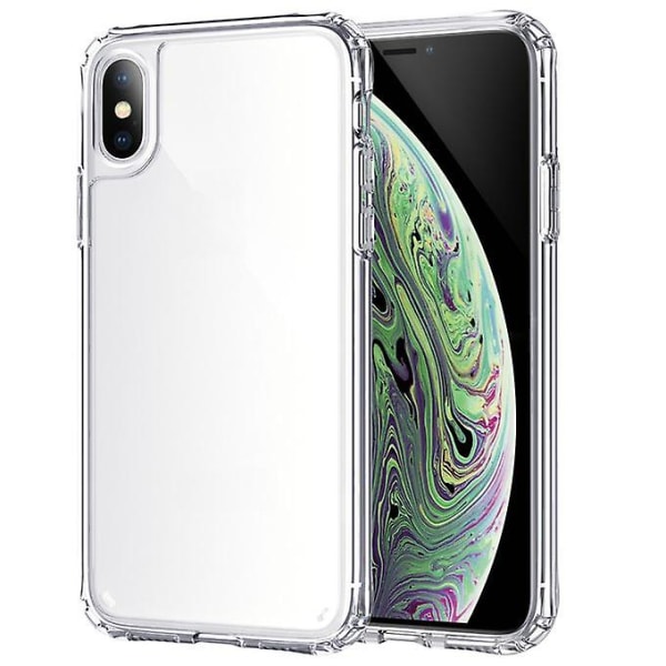 Iphone X / Xs Iskunkestävä paksuuntuva case(läpinäkyvä)