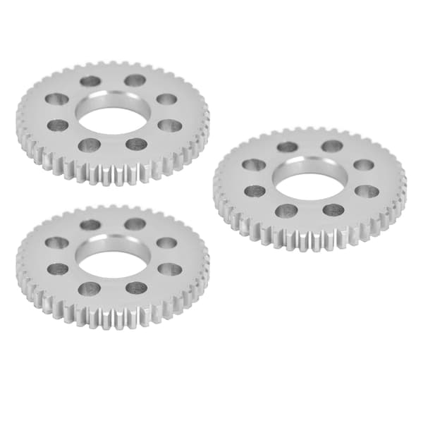 3 st Kugghjul 8 Hål Aluminium 4mm Tjocklek 14mm Centrumhål 0.8 Modul Set Kit4312-0414-0050
