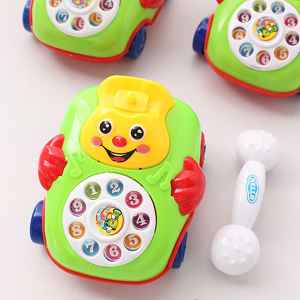 Tecknad Leksak Telefon Barn Pedagogisk Utvecklingspresent