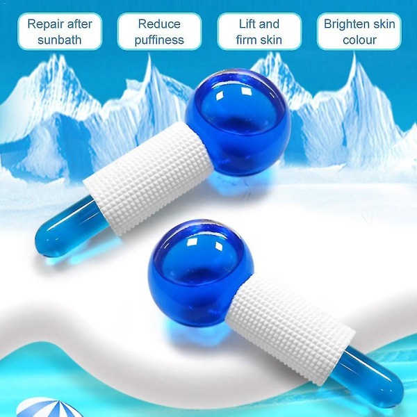 2 Pack Magic Facial Massage Globe Crystal Ball Energy Ice Ball