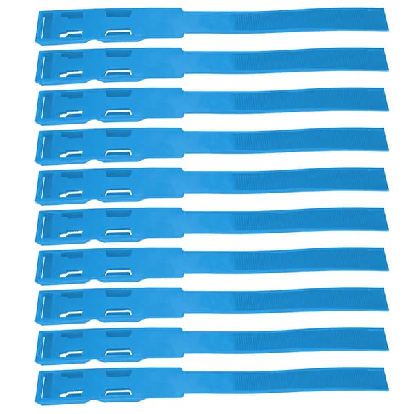10-pack ID Halsband Krage Boskapsmarkör Ring Blå Lantbrukstillbehör