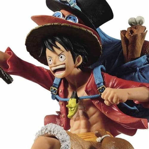 【BQ】ONE PIECE - LUFFY - TRE BRÖDER FIGUR 11CM