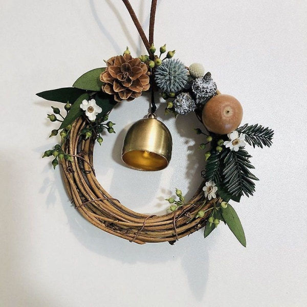 Dried flower diy material rattan garland DIY bag pendant car hanging interior decoration Warm Sun 10cm