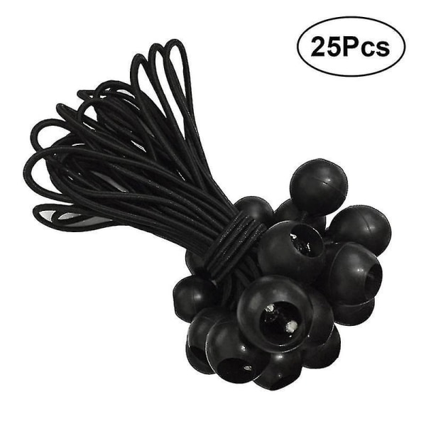 25 stk 15 cm høy elastisk balltelt stroppesnor binde ned elastisk snor campingtilbehør