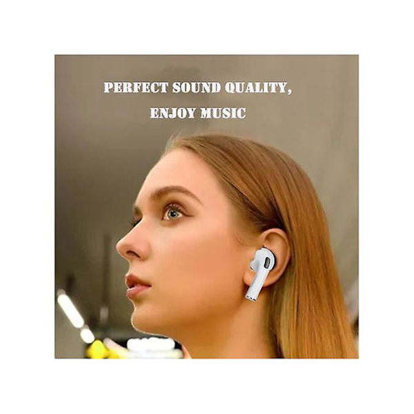 Nye Pro6 Hvid-sort høretelefon trådløse Bluetooth Pods