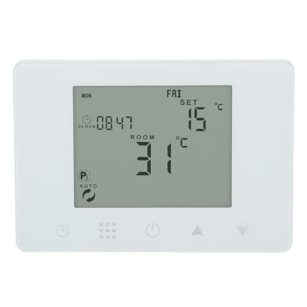 Trådløs RF Temperaturregulator Programmerbar LCD Baggrundsbelyst Smart Elektrisk Varmetermostat