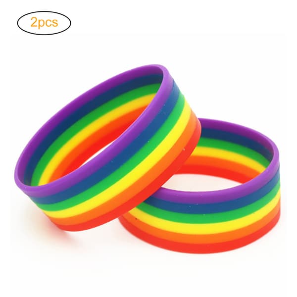 Regnbue Silikon Pride Armbånd Lesbisk Armbånd Party Tilbehør