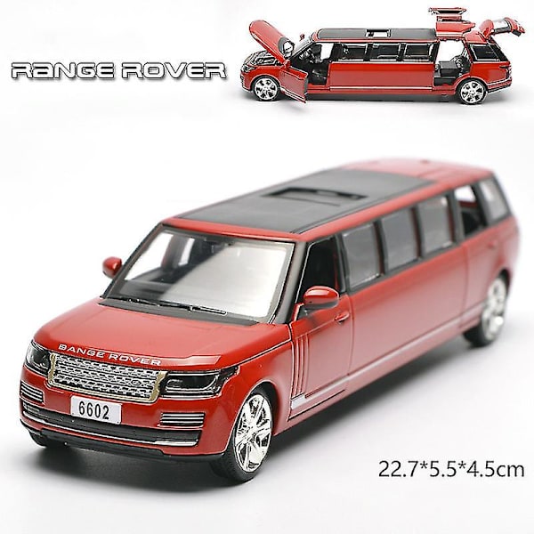 Hhcx-1:32 Land Rover Range Rover Förläng Legering Limousine Metall Bilmodell