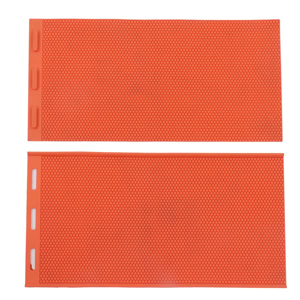 2 st 5,4 mm Vaxkaka Pressark Form Vikbar Silikonbas för Biodling Orange