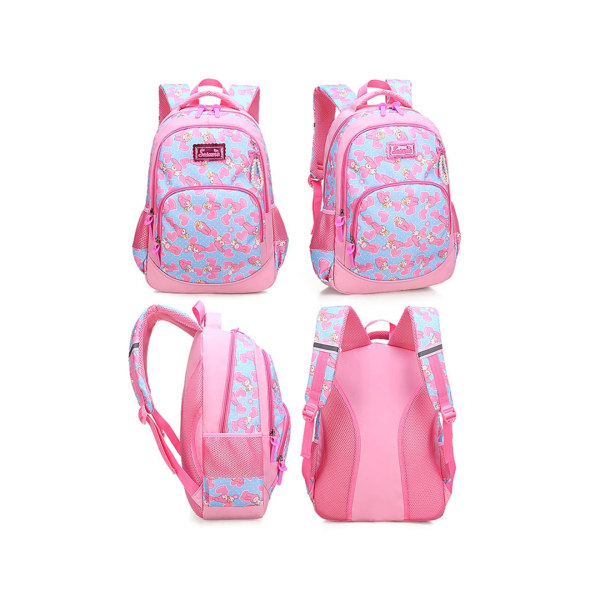 Söt ryggsäck för flickor Vattentäta ryggsäckar med skolväskor med dragkedja i pärlkedja