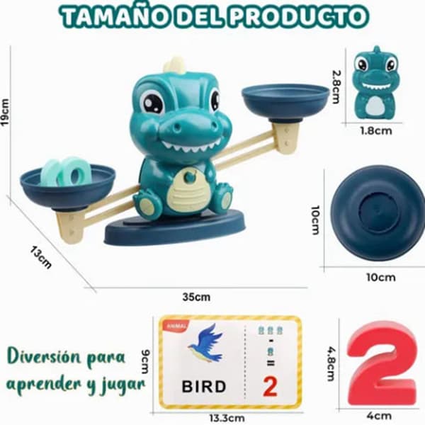 Dinosaur Balanse Leke Pedagogisk Mattespill for Barn