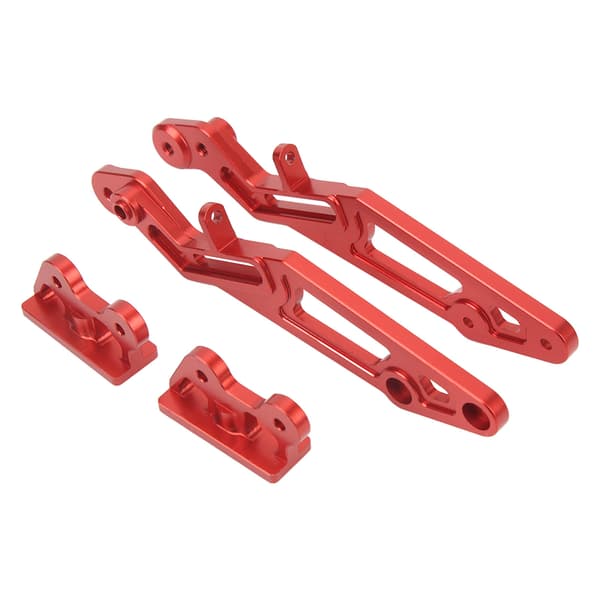 Bagvingemontering i aluminiumslegering til ARRMA 1/7 1/8 RC-biler rød