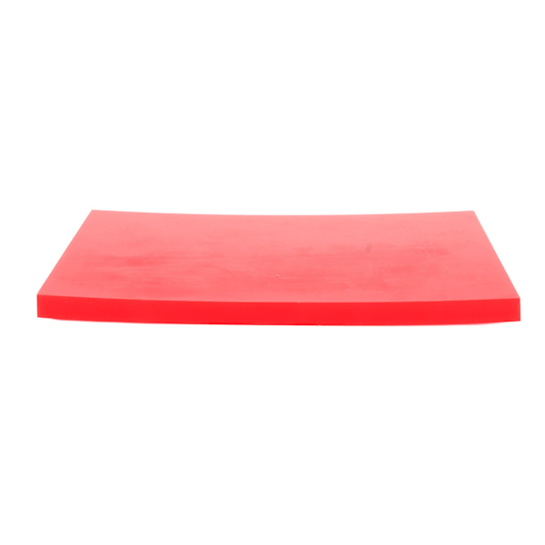 Rød lærhåndverksmatte - 15 cm x 10 cm - Støydempende, rivebestandig pute for DIY-prosjekter