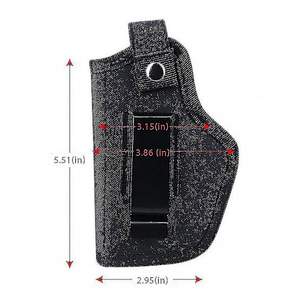 Universal Dold Holster Bälte Taktiskt Vapenholster För Alla Storlekar Handvapen