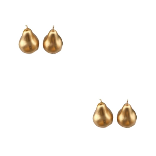 1/2/3/5 2st kemiskt simulerade frukter för heminredning - Golden pear 2PCS