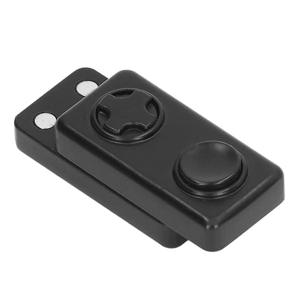 Magnetisk Skyder Sensorisk Legetøj Terning 2 Knapper Stressaflastning Fingerspids Push Skyder Sort