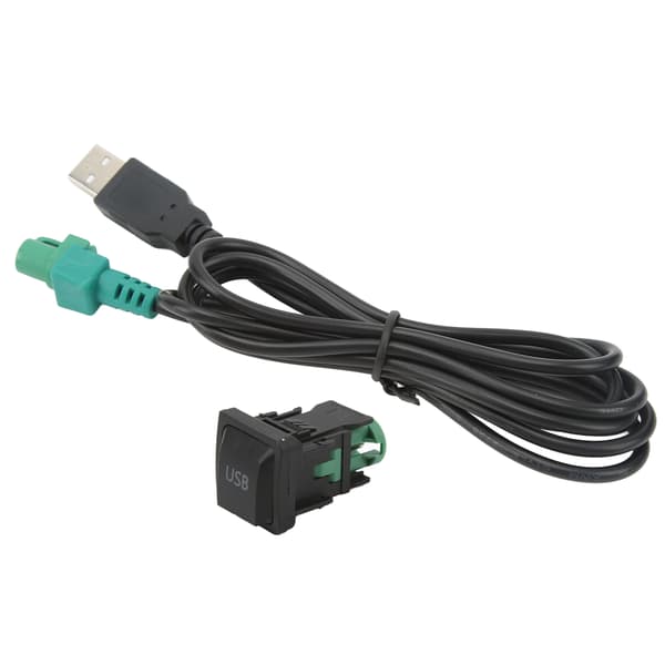 USB-bryterknapp for bilstereo med adapterkabel, Plug and Play for RCD510Plus RCD310Plus CD-spiller