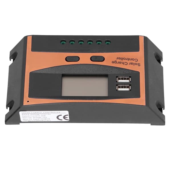 12V/24V Solar Charge Controller IP32 Vandtæt Højeffektiv PWM Solcelle Power Controller 20A