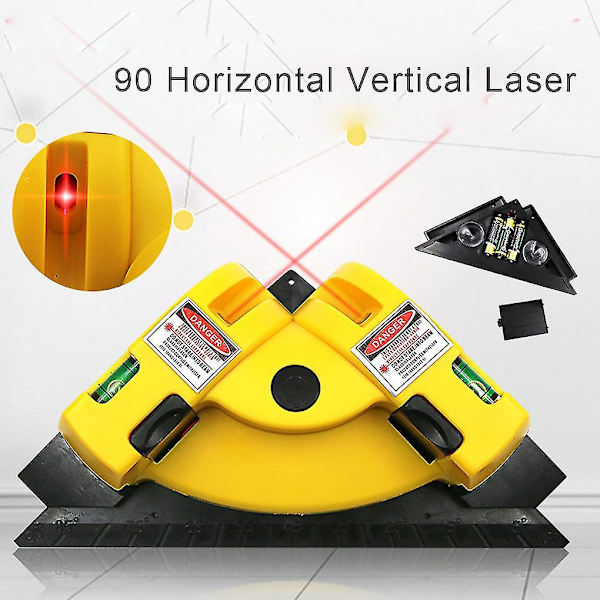 90 asteen suorakulmainen neliömäinen lasertason laatan tason laserviivan mittaustyökalu