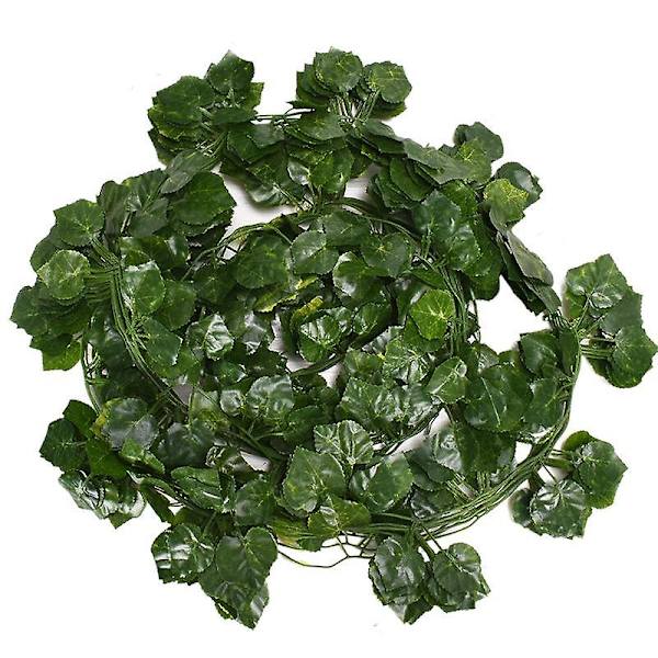 Simulering av druvblad Rotting Vine Grön växt Takdekoration Grönt blad Rose Vine Leaf Creeper Murgröna Grape leaves (12 sticks)