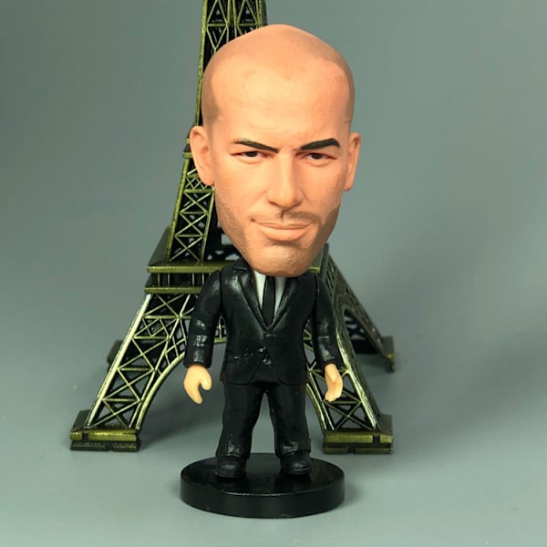 Den nye fodboldfans bobblehead Real Madrid Cairo Live model Coach Zinedine Zidane