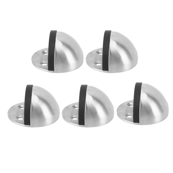 5 Sett Dørstopper Rustfritt Stål Gummi Dørstopp Holder Catch for Soverom Bad