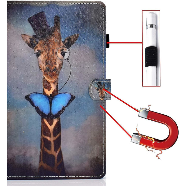 Ipad Mini1,2,3,4,5 Case Generation Beskyttelsescover Pu Læder Wallet Flip Stand Case med kortslot og automatisk søvn/vågningsfunktion til Ipad Mini1