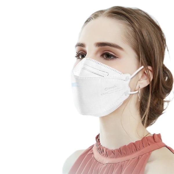 Kn95 Mask Skyddande ansiktsmasker Ansiktsmasker för vuxna Antidammmasker 50PCS White