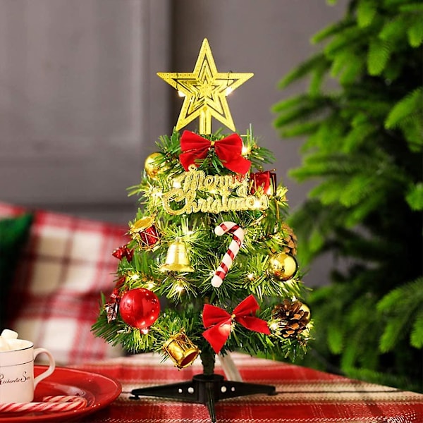 Bordsskiva Julgran Artificiella Xmas Trees Miniatyr Skrivbordsträd Mini Pine Tree