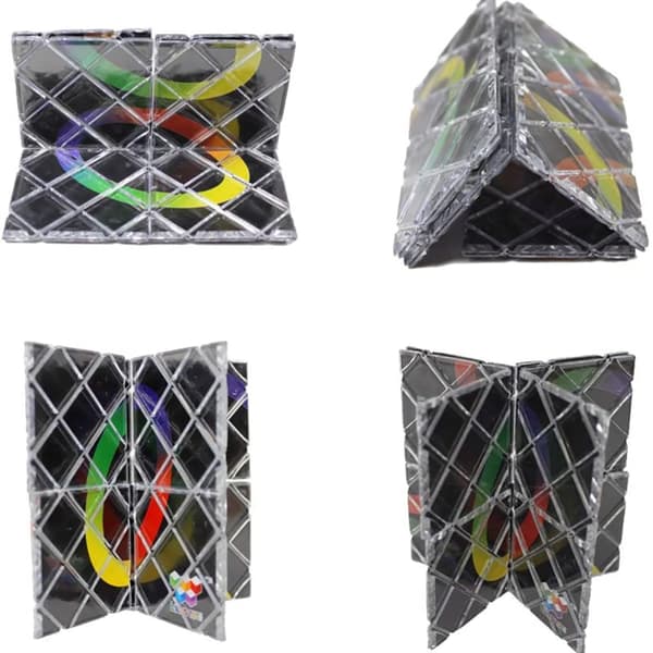 Vikbar 8-panels Magic Cube Professionell Twisty Puzzle Klassiska Leksaker