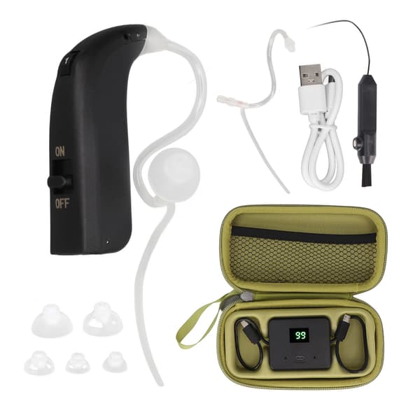 Ladattava BT-kuulolaite kuuloke musta 500-4800Hz