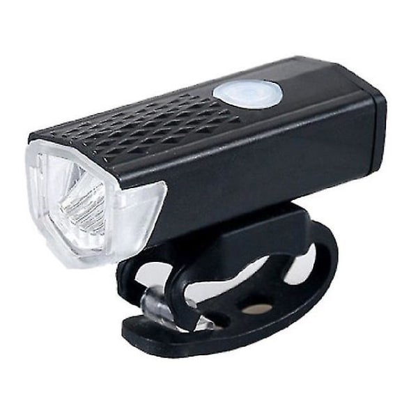 Cykel Cykellygte Usb Led Genopladeligt Sæt Mtb Landevejscykel Forside Bag Lygte Lygte Lommelygte Cykellys Cykeltilbehør Black Front Light