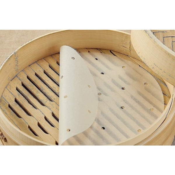 Air Fryer Liner, bambu Steamer Paper Set om 100 8inch