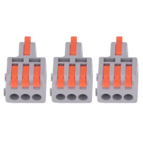 15 st Trådledarkontakt Nylon Koppar Snabb Skarvning Terminal Splitter Block DF‑13