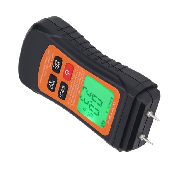 Træfugtmåler LCD-display Håndholdt Multifunktionel Dobbelt Beskyttelse Industriel Tester