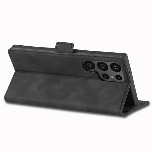 【BQ】LC.IMEEKE Galaxy S23 Ultra Case Flip Leather Black 110