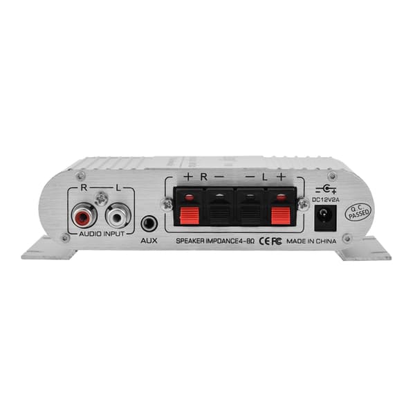 20W Mini 2-kanals HiFi stereo basförstärkare