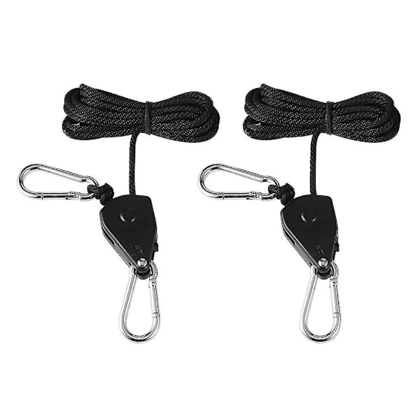 150lbs Last 1/8 Grow Light Rope Ratchet Lights Lifters Reflector Hängare för Reflector Huva Akvarium Led Plant Grow Tält