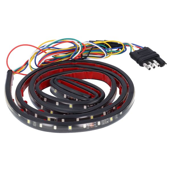 Vanntett 60-tommers LED-lyslist med 5 moduser - hvitt/rødt lys for lastebilmontering