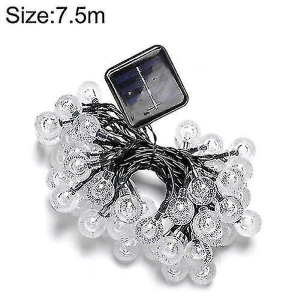 7,5 m 50 LED'er Udendørs Solar Bubble Ball String S (varm)