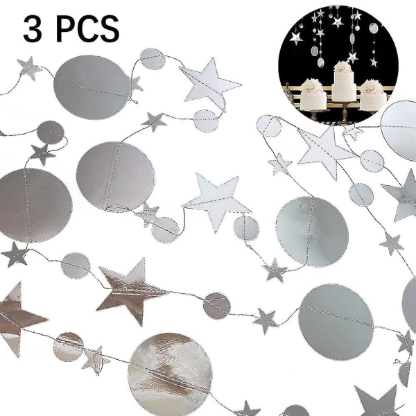 Twinkle Little Star Party Garlands Glitter Hengende Moon Stars