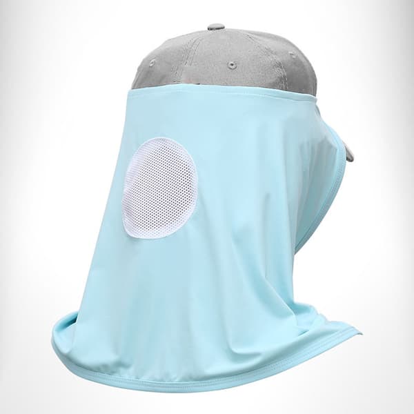 Polyester Kylande Andningsbart Sol UV-Skydd Huvud Nackskydd Utomhussporter Blå