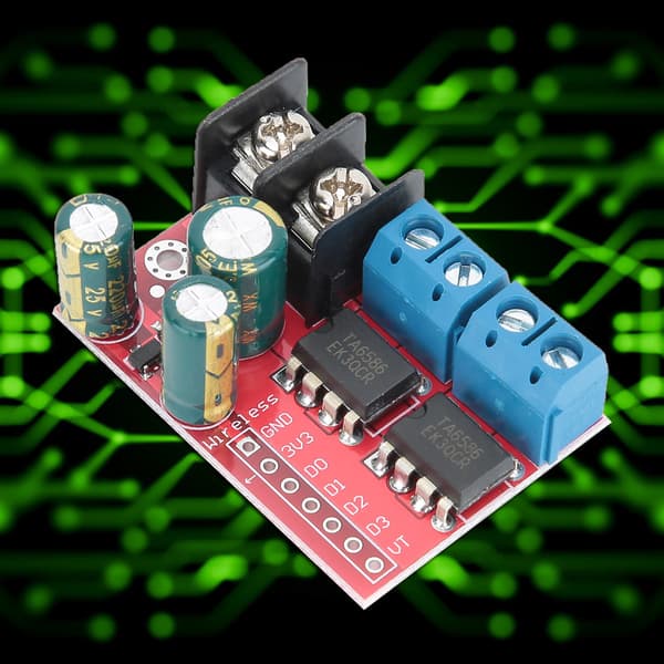 5A DC Motor Drivmodul CW CCW Rotasjon PWM Regulering Dobbel H Bro Modul